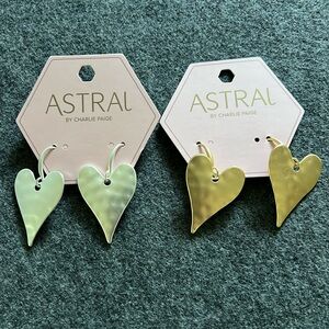 Astral heart earrings‎